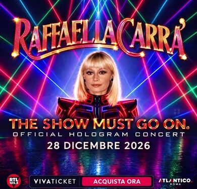 A Roma l’official hologram concert di Raffaella Carrà
